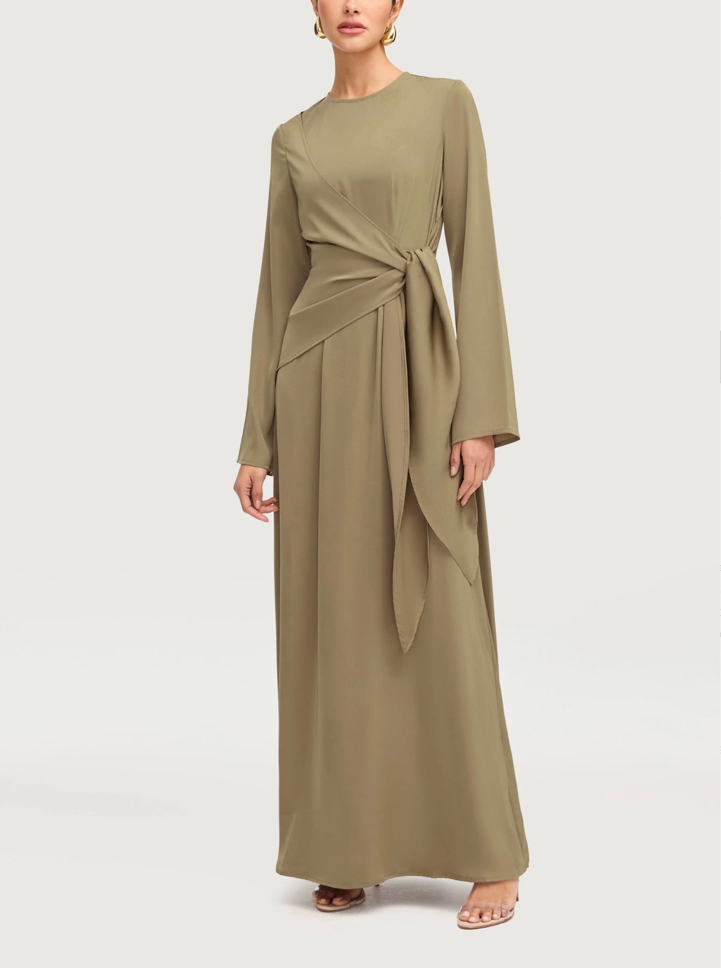 Side Tie Maxi Dress